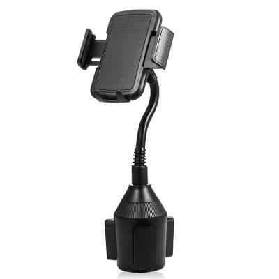 China Universal ABS+PVC Car Cup Holder Phone Mount Gooseneck Cup Holder Smartphone Mount Mobile Phone Cradle for sale