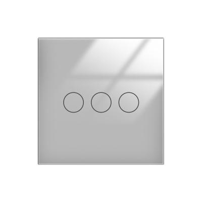 China TAWOIA Nice Widely Used Design Touch Screen Sensor 3 Glass Strip 3.4 Inch Single Panel Glass Wall Switch For Smart Home for sale