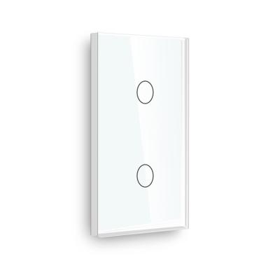 China TAWO Wi-Fi BLE 2 Band 1 Way Touch Wall Switch 118*72mm Normal White Color With Neutral Line Tempered Glass Panel 118mm*72mm for sale