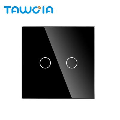 China Matched with contact sensor module. Home Used Type TAWOIA 2 Touch UK EU OEM 86mm Luxury Appearance TAWOIA 2 Touch UK Switch Tile Strip Tempered for sale