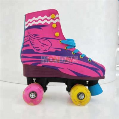 China 2018 Newest Style PU Wheels Roller Skates High Quality Colorful PVC Inline Skate for sale