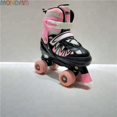 China Custom Wholesale Fashion PVC Snap Roller Skates Quad Roller Skates for sale