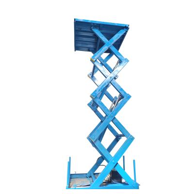 China Building Material Shops 2 Ton Stationary Hydraulic Scissor Car Lift Table For Warehouse for sale