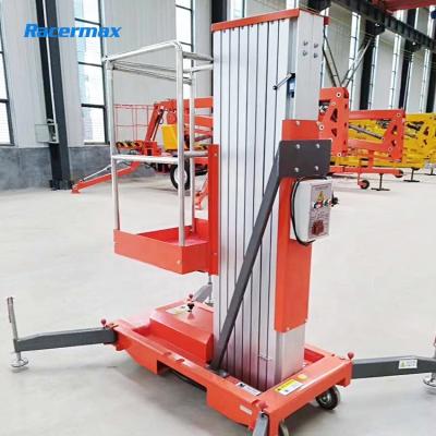 China RACERMAX aerial work platform with mast vertical work platform lift self-propelled aerial platform for sale