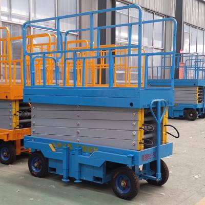 China Factory Price Best Movable Hydraulic Mobile Electric Scissor Lift 200kg 380kg RACERMAX 10m-16m for sale