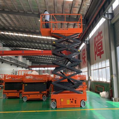 China Airport Terminals 6M to 18M Aerial Work Platform Hydraulic Platform Table Lift Self-Propelled Mobile Electric Scissor Lifts for sale