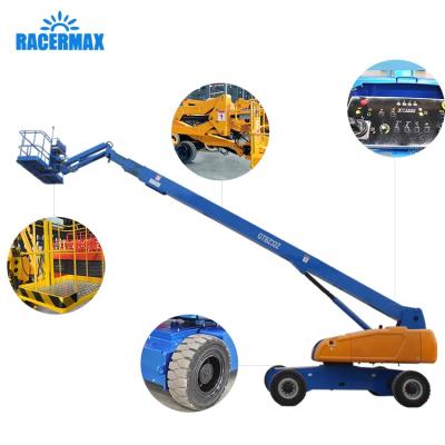 China Hotels Racermax 22m Self Propelled Articulating Trailer Boom Lift Machine for sale