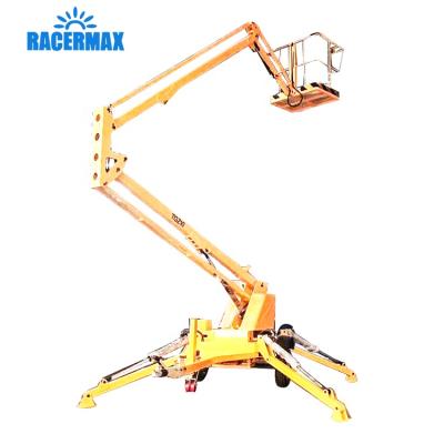 China Building Material Stores Factory Price List Trailer Boom Lift Hydraulic Narrow Mounted Articulating Boom Lift for sale