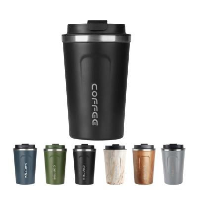 China Sustainable Double Vacuum 380ml/500ml Small Wall Matte Coffee Mug Stainless Steel Insulated Travel Tumbler Reusable Coffee Tumbler Mug for sale