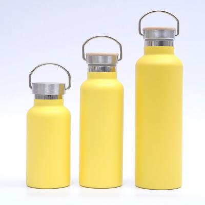 China Custom Viable Double Wall Logo Bottle Water 750ml Wide Mouth Drink Sports Stainless Steel Vacuum Insulated Water Bottle for sale