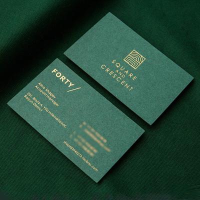 China Business Custom Business Card Printing Luxury Business Card Art Paper Hot Stamping Paper Business Card for sale