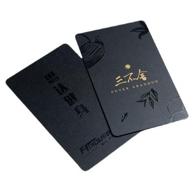 China Plastic Custom Black PVC Business Card PVC VIP Card Printing PVC Card Printing for sale