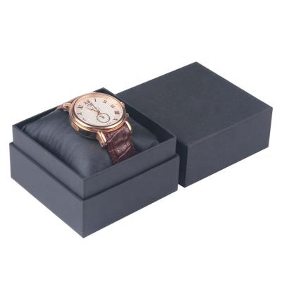 China Custom Reused Materials Logo Black Art Paper Packaging Box For Watch For Smart Digital Quartz Watch Storage Organizer Box for sale