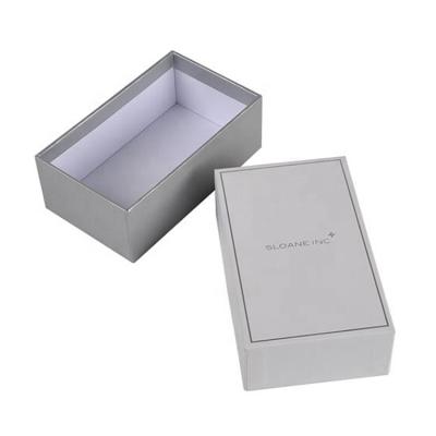 China Recycled Materials Logo Paperboard Gift Boxes Custom Electron Package Box Tie With Lid And Base for sale