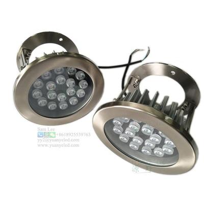 China Theme park 18w 2700k waterproof underwater ground rgb led outdoor mounted ip68 led pool light for sale