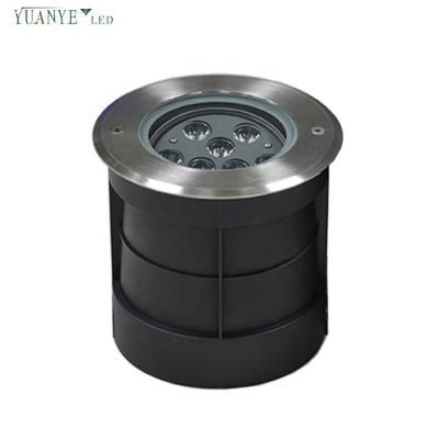 China Theme Park Factory Custom Waterproof Outdoor Angle Adjustable Round Beam Light Well Led Inground Up Light for sale