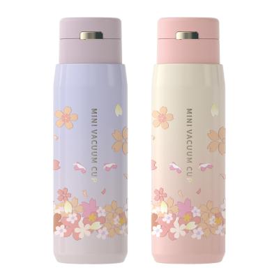 China Wholesale 300ml 316 Stainless Steel Sustainable Double Wall Updraft Designed Stainless Steel Insulated Water Bottle for sale