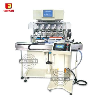 China Factory automatic PLC control 5 colors pad printer with servo motor shuttle table for sale