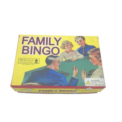 China Paper Wholesale Customized Family Bingo Paper Board Games for sale