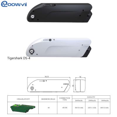 China Machine- Rechargeable Electric Bicycle Ebike Battery Pack 36v 13.6Ah Tigershark DS-4 for sale