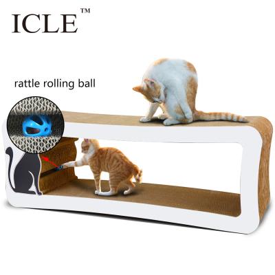 China Stunning Quality Elephant Corrugated Paper Living Room High Viable Big Large--IC-0097-White Ultimate Carton Cat Scratcher for sale