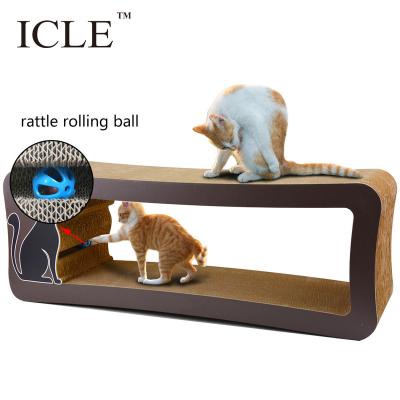 China IC-0097-Brown High Quality Elephant Corrugated Paper Super Large -IC-0097-Brown Salon Carton Final Cat Scratcher for sale