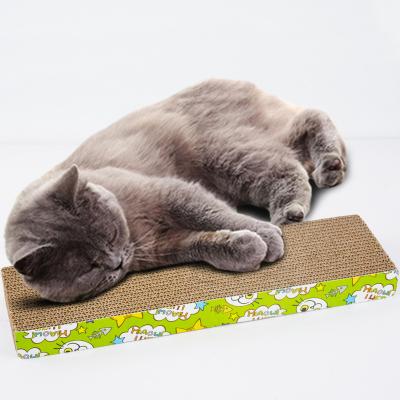 China Viable Cardboard Cat Scratcher Lounge Basic Cheap Price Competitive Price Single Scratching Board--IC-0024-Flat for sale