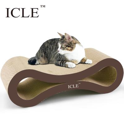 China Corrugated Cardboard Cat Scratcher Feather Lounge Ultimate Paper-IC-0095-Brown High Quality Superior From icle Factory-IC-0095-Brown Manufacture for sale