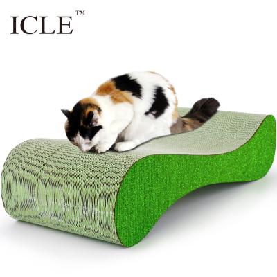 China ICLe-Making Japan Design Viable New Color Sofa Corrugated Cardboard Cat Scratchers Paper Board IC-0101-S for sale