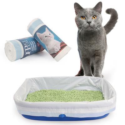 China Large Viable Wholesale Cat Pan Bags Kitty Litter Box Liners Drawstring On Bun In Stock for sale