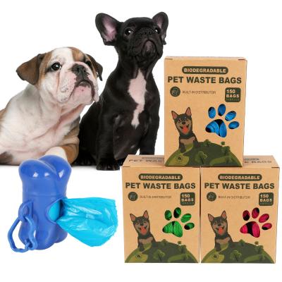 China Sustainable Custom Printed Pet Poop Bag Biodegradable Dog Poop Bag for sale