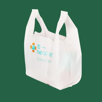 China Recyclable Biodegradable Eco Friendly Pe T-shirt Shopping Plastic Bags for sale