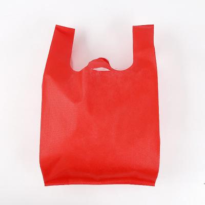 China Stand Up Pocket Biodegradable Customized Logo Printing Supermarket T-shirt Vest Bag for sale