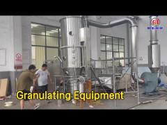 Automatic Granulating Equipment Vertical Fluid Bed 670L For Pharmaceutical