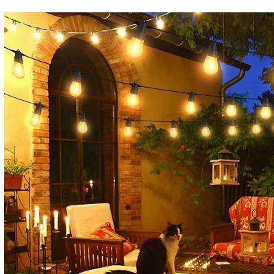 China Garden IP65 E26 E27 Outdoor Waterproof 10m 14.4M 20M Commercial Grade Lights Led Outdoor String Lights for sale