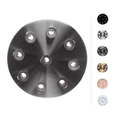 China Screw Round 9 Holes Ceiling Plate Iron Pendant Lamp Bases Lighting Accessories Ceiling Lights Chandeliers Fixtures for sale