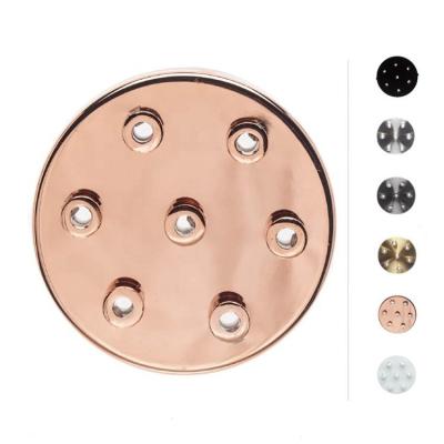 China Screw Round Tray Iron Ceiling Base Pendant Lamp Lighting Accessories 7 Outlet Ceiling Rose Light E27 for sale