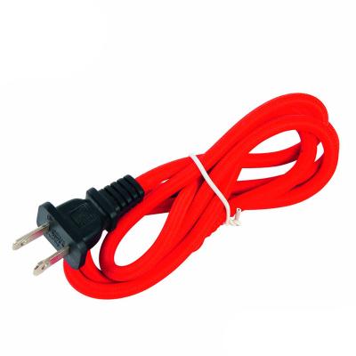 China Home Applicance USA 2 Pin Power Plug Cable With Switch American Style 22AWG/2C Electrical Wire And Cable for sale