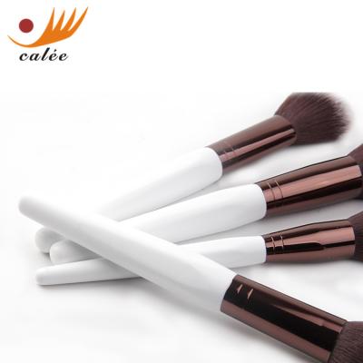 China Angular Blush Wholesale Hot Selling Professional Nylon Hair Makeup Brush Eye Makeup Brush Set With Wooden Handle for sale