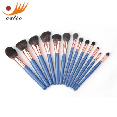 China Angular blush hot sale high quality new product set new product private label travel makeup brush wood brush for sale