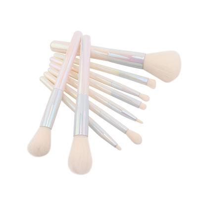 China Angular Blush 9pcs Set Best Custom Eyeshadow Makeup Brush Private Label Angled Cosmetic Full Set Makeup Brush for sale