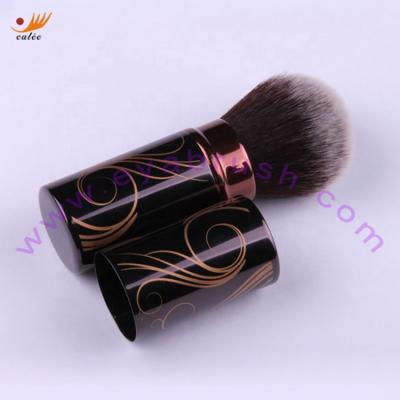 China Dust Brush Hair Nylon Retractable Face Powder Detachable Tools Blusher Sweep Brush Oval Makeup for sale