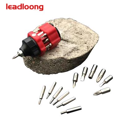 China Steel 13 in 1 Mini Combination Screwdriver Outdoor Creative Tools Set Multifunctional Portable Car Gift Wholesale for sale