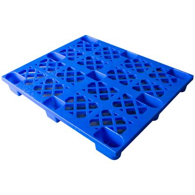 China 1000*800mm Single Faced Heavy Duty Single Faced Nine Feet Plastic Pallet Cheap Plastic Pallet for sale