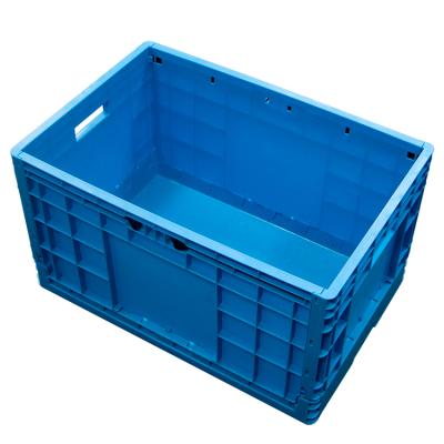 China Foldable vegetables folding plastic crates industria fruitl storage collapsible crates for sale