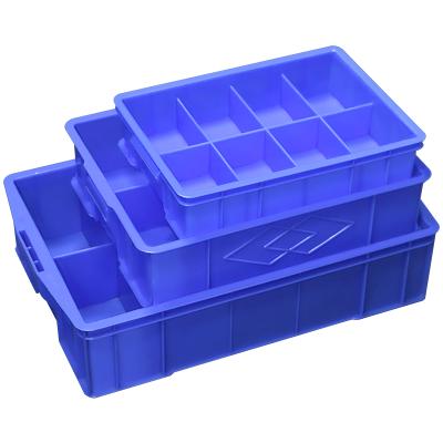 China High Quality Sustainable Factory Warehouse Storage Using Plastic Turnover Compartments Box With Dividers for sale