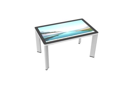 China Indoor 32 43 49 55 Inch Android Multitouch Table LCD Advertising Screen Smart Interactive Touch Coffee Table for sale