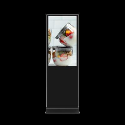 China Indoor 32 43 49 55 Inch Floor Standing Android 4K Video Advertising Player WIFI Digital Signage Display For Trade Show for sale