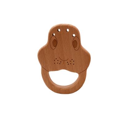 China Wholesale Eco - Friendly Made Of China Animal Beech Wood Marmot Shape Teether For Baby for sale