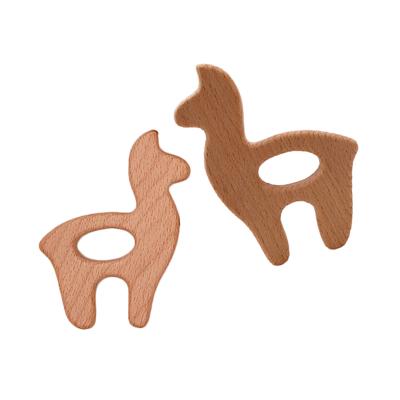 China Eco - Friendly Custom Wooden Teether With Different Shape Animal Deer Teether for sale